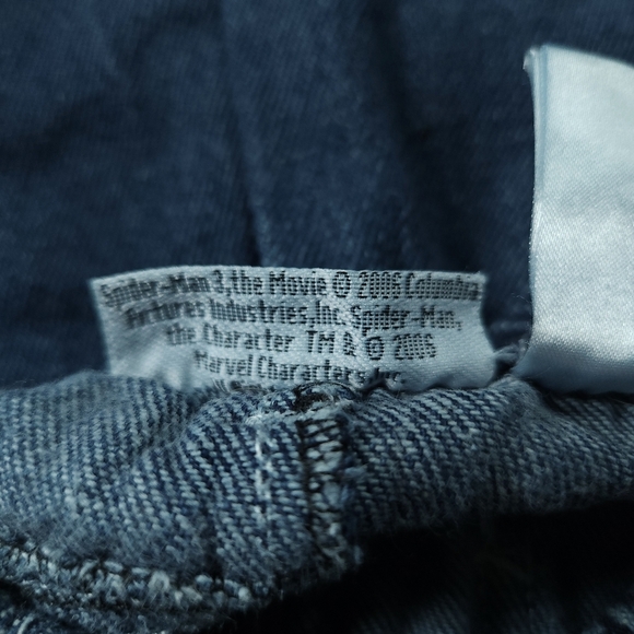 Y2K Kids Spider-Man 3 The Movie Cargo jeans Sz 5 - Picture 7 of 7